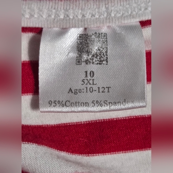 Striped Nutcracker Holiday Dress Girls Size 10 Ruffle Sleeve - Picture 6 of 8